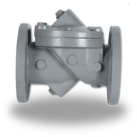 SSA XC125FI SERIES CAST IRON ELASTIC SWING CHECK VALVE